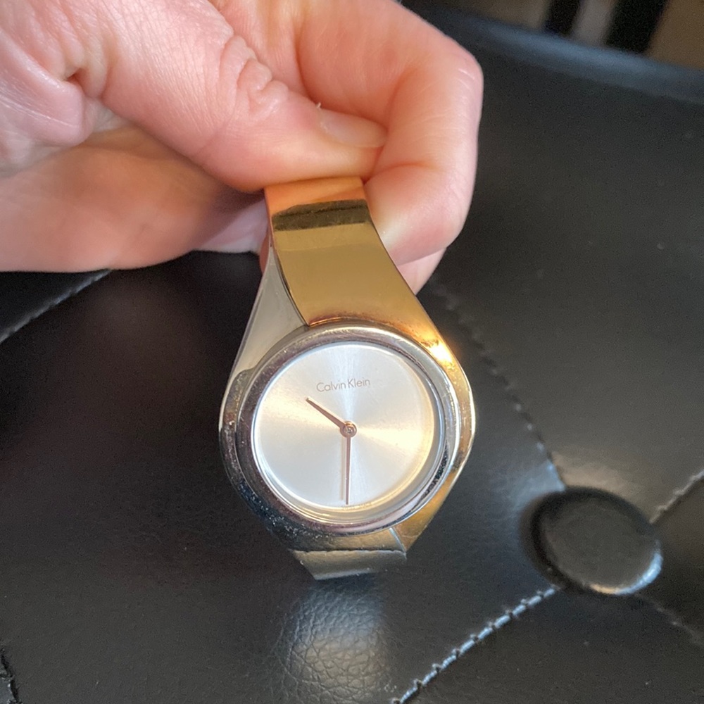 Two toned CK watch